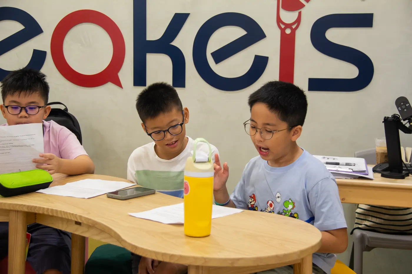 Junior speakers in session