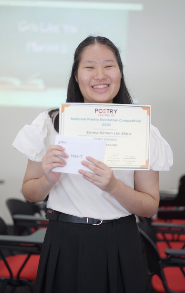 Emma Kirsten Lim at the National Poetry Contest