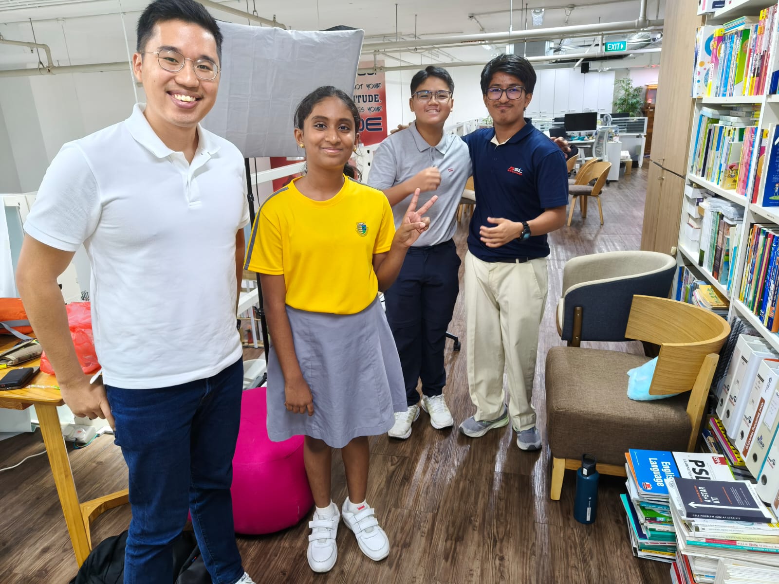 A mentor guiding a student