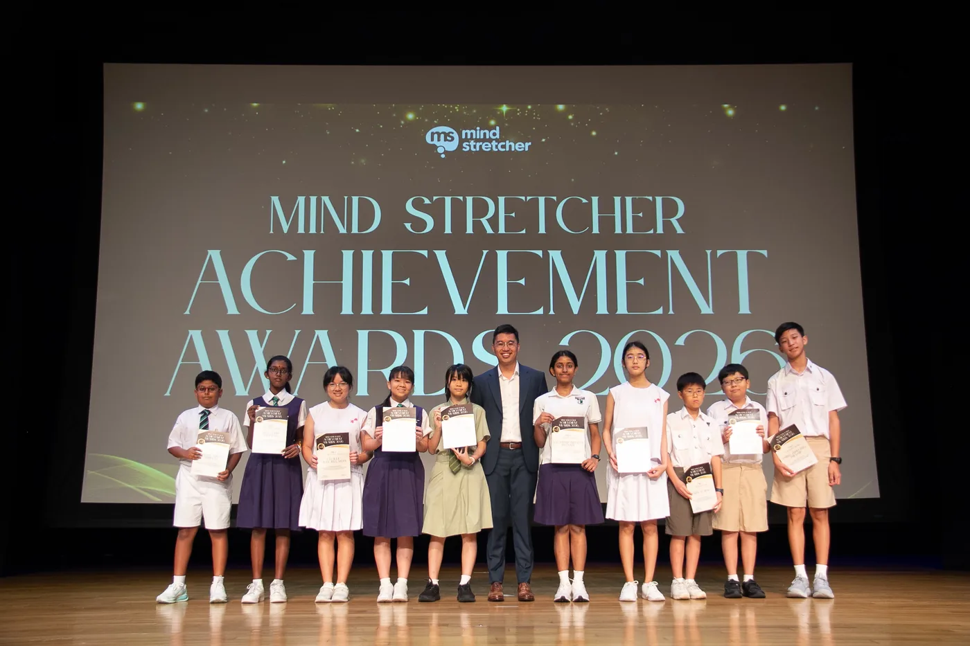 Mind Stretcher Achievement Awards ceremony moment