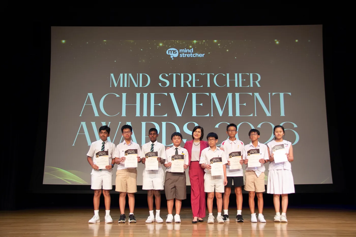 Mind Stretcher Achievement Awards ceremony moment